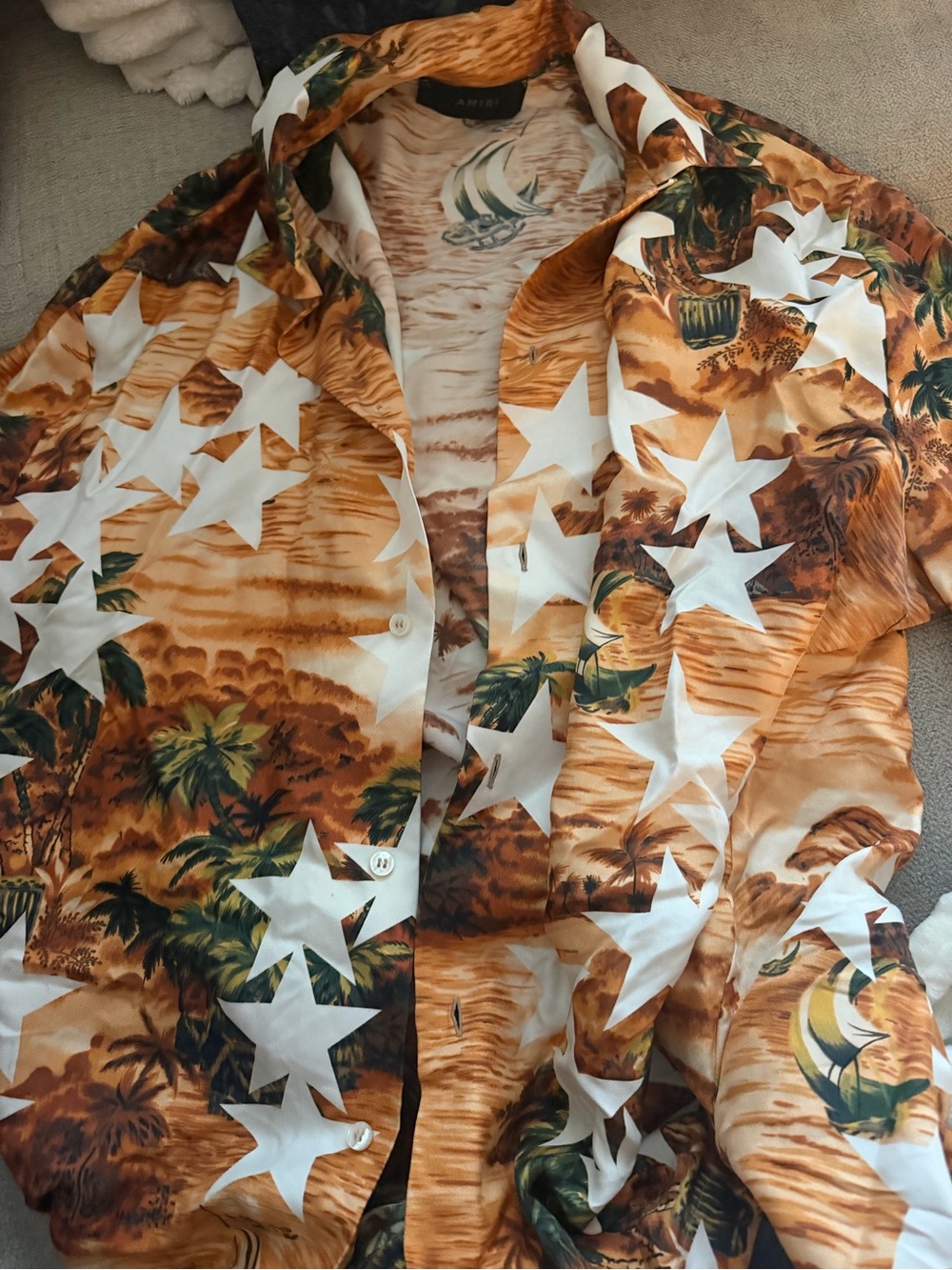 AMIRI Star Silk Shirt